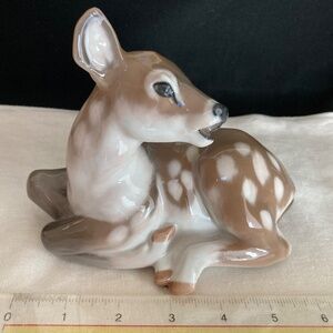 Vintage Royal Copenhagen Reclining Deer Figurine, Denmark, c. 1950s–60s